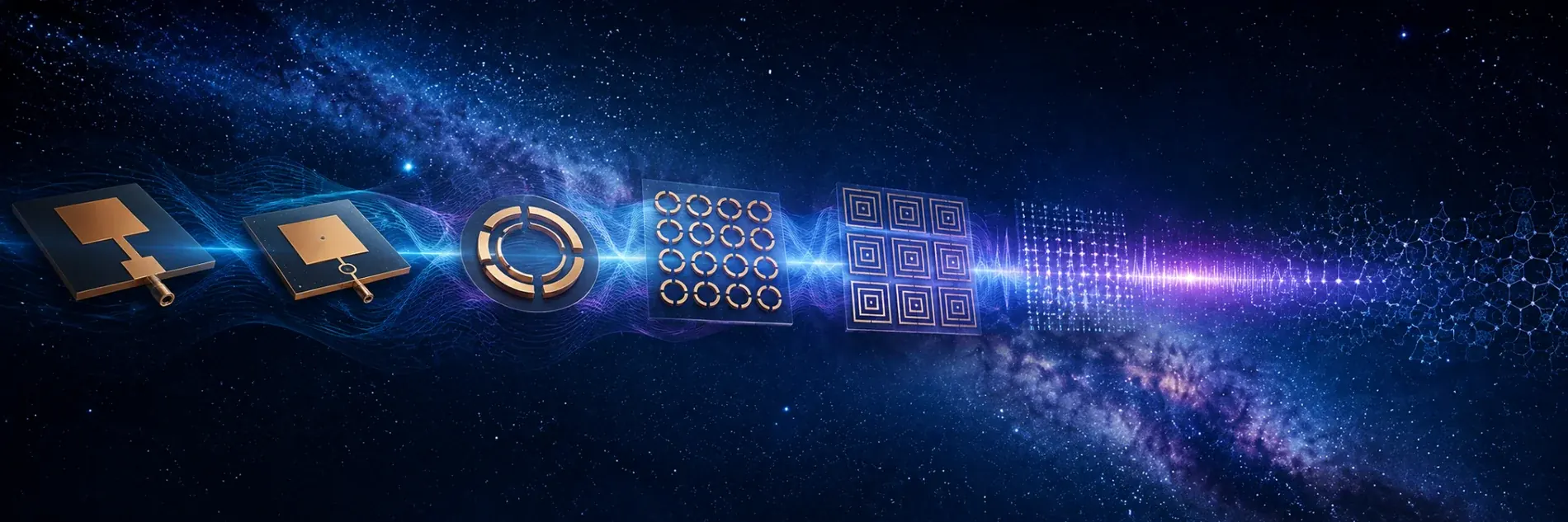 Electromagnetic structures from antennas to metamaterials